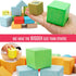 Large Wooden Building Blocks Set - Educational Preschool Learning Toys with Carrying Bag for Toddler Gifts 3+ Year Old