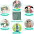 Accmor 12 Pack 100% 20''x10'' Muslin Burp Cloths Cotton Large Extra Soft and Absorbent Baby Burping Cloth for Boys