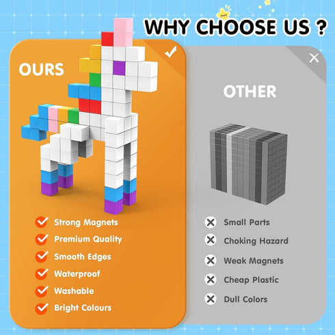 32 4-8 AuntyFey Pcs Building Blocks Cubes Blocks for Kids, Learning Educational Stem Blocks for Kids Ages
