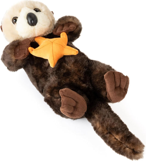The Petting Zoo Sea Otter Stuffed Animal with Star, Gifts for Kids,