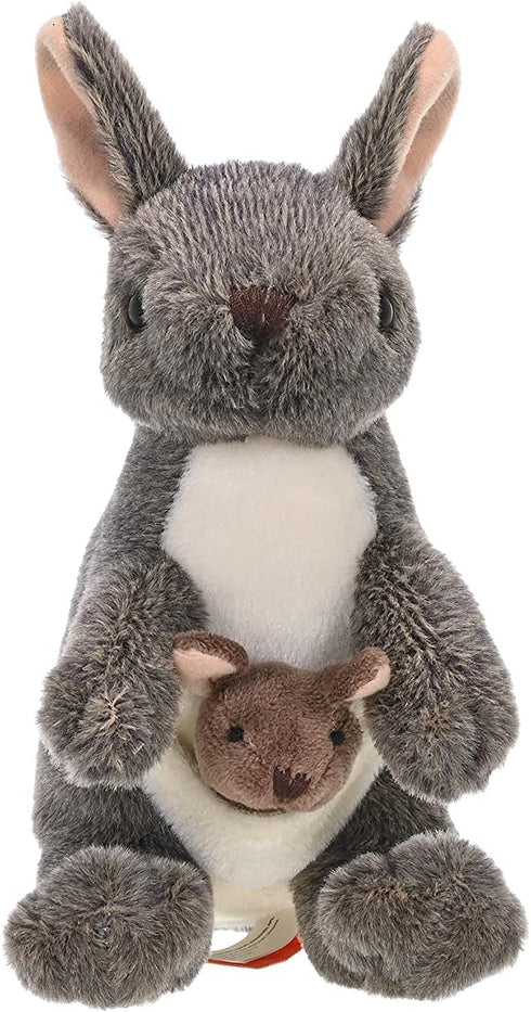 8 Inches, 8", Model:10867 Wild Republic Kangaroo with Joey Plush, Stuffed Animal, Plush Toy, Gifts for Kids, Cuddlekins