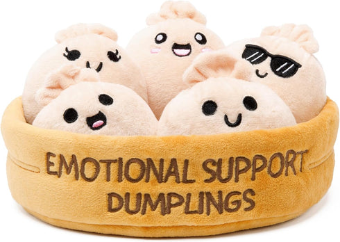 Emotional Support Dumplings by Relatable, Cuddly Stuffed Animals and Toys, Squishy Toys