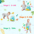 Ryotagift Crinkle,Tummy 0 3 6 9 12+ Baby Bilingual Musical Dinosaur Stuffed Animals Toys,Infant Early Learning Toy