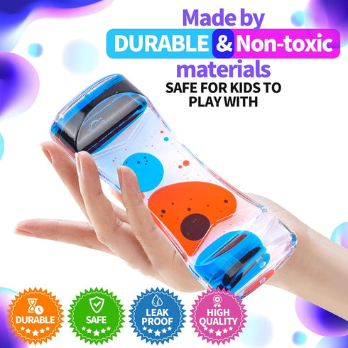 ZHBWOW-10 Pack Liquid Motion Bubblers for Sensory Play, Fidget Toys for Kids and Adults, Easter Basket Fillers, Desk