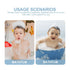 HAMPPLIES Bath Seat with Strong Suction Cups Non-Slip Shower Chair for Lightweight Portable Tub Support for Feeding