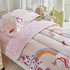 4 Set Set 1 Set 1 1 1 Pieces Toddler Bedding for Girls Light Pink Unicorn Toddler Bed - Soft Castle Rainbow Cute