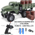 6x6 1/16 4WD JPJCOOY RC Military Truck Road Remote Control Car Scale Remote Control Truck All Terrain Rock Army