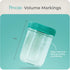 8oz (12-Pack) Mason Bottle Breast Milk Storage Jars Reusable Glass Baby Food Containers with Lid for Baby Formula