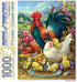 Bits and Pieces 1000 Piece Jigsaw Puzzle - Chicken Yard, 20" x 27", Farm Feeding Chickens by Oleg Gavrilov