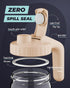 32oz 3X-Thick Breast Milk Pitcher, Heat & Cold Resistant Borosilicate Glass, Leakproof Breat Milk Fridge Storage