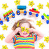 20 Pieces Star Smile Face Stress Balls, Mini Foam Smile Ball Stress Relief Toy for Kids