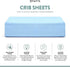 Tafts Crib Sheets, 100% Viscose Bamboo Fitted, 8 Inch Deep Pocket, Standard Crib & Toddler Mattress, Cooling, Soft, 360