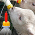 PAGOW 10PCS Nipple for Goats, Soft Rubber Pacifier for Nursing Small Animal Milk Drink, Lambs and Goat Kids