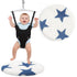 Nuanchu Baby Jumper Mat Soft Plush Baby Doorway Jumper Rug Portable Toddler