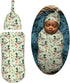 Sets Farm Animal Cute Mallard Duck Newborn Swaddle Blankets Hat Soft Baby Receiving Blanket Swaddle Sack for Baby