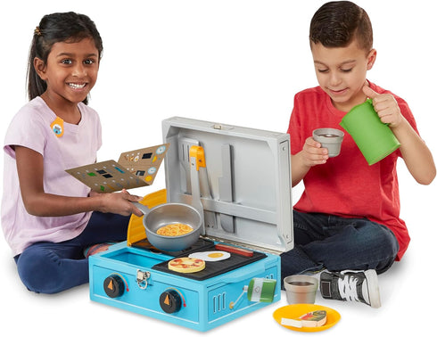 Melissa & Doug Let’s Explore Camp Stove Play Set - 24 Pieces, FSC Certified for Kids' Play