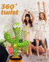 Dancing Talking Cactus Toy, Singing Mimicking Repeating Recording Cactus Toy, Silly Sunny The Cactus with 3xAA Battery