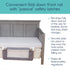 hiccapop Convertible Crib Bed Rail for Toddlers, Crib Rail Guard, Toddler Bed Rail for Crib