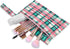 Haskirky 2 Turquoise Pink Tartan Pcs Cloth Diaper Wet Dry Bags,Waterproof and Washable Bag for Travel Reusable Wet Bag