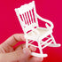 Jetec 2 Pcs Doll House Wooden Chairs - 1:12 Miniature Rocking Chair for Christmas Dollhouse Accessories, Living Room