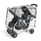 IvyWind Stroller Rain Cover for Double Tandem Stroller, Universal Size Weather Shield