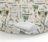 Fishing Hunting Baby Nursing Pillow Covers for Boy Girl Bass Fish Deer Paws Green Trees Nursery Pillowcase