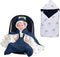 Baby Car Seat Blanket-Universal Car Seat Covers,Warm Swaddle Blankets for Infants Newborn,Boys