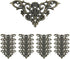 Geesatis 20-Pack Antique Bronze Corner Protectors - Decorative Edge Guards for Photo, Books, Jewelry Boxes