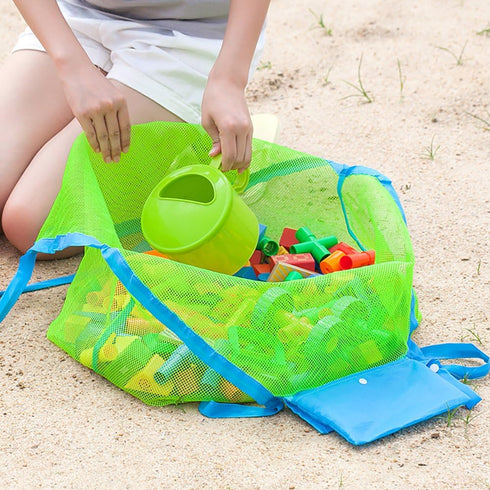 Xplanet Large Mesh Beach Bag for Family Beach Toys, Toy Storage Bag to Keep Away from Sand & Water