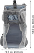 Hanging Diaper Pouch Organizer for Nursery Large Gray Snowflake Fabric Crib Storage Bag Cloth Diapers Holder