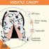 40" 30" Dear Baby Gear Baby Car Seat Canopy Snap Button Opening - Carseat Canopy for Daily Use - Cover for Newborn Car