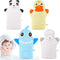 Shappy 4 Pieces Baby Bath Mitt Washcloths - Cute Animal Design Toddler Soft Gloves for Baby Bath Shower