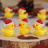 kapeiluo 50Pcs Mini Resin Ducks, Mini Christmas Ducks Miniature Duck Figures Ornament for Craft, Dollhouse, Garden