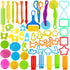 LCY WEDSHI Dough Tool Set, 49 Pcs Dough Tools Sets for Kids