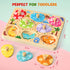 8 Zeoddler Wooden Puzzles for Toddlers, Pcs Dinosaur Matching Egg Puzzle, Montessori Toys for Boy Girl Easter Birthday