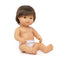 Miniland Educational 15" Anatomically Correct Baby Doll, Caucasian Boy, Brunette, Multi