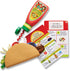 Melissa & Doug Fill & Fold Taco & Tortilla Set, 43 Pieces – Sliceable Wooden Mexican Play Food, Skillet - FSC Certified