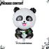 2 Pcs Panda Large Mylar Foil Balloons, Jungle Safari Animals Theme Birthday Party Decorations, Kids Gift Shower Decor