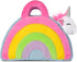iscream Rainbow Friends Plush 11" Rainbow Tote and Unicorn with Embroidered Accents for All Ages