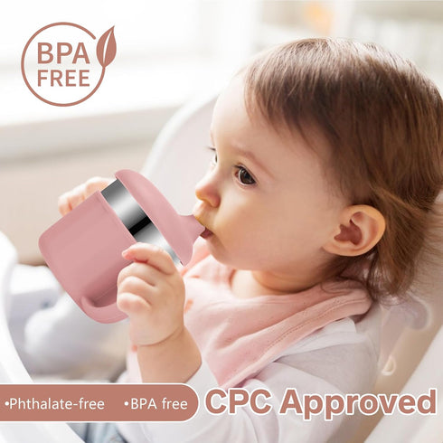 7.4 Oz 3 6-12 1-3 4 Baby Sippy Cups, Sippy Cups, Stages Training Cup, Straw Cup for Infants Toddlers Month and Kids