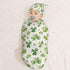 Sets Watercolor Shamrock Newborn Swaddle Blankets Hat Soft Baby Receiving Blanket Swaddle Sack for Baby Shower Infant