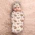 Qwalnely Cow Swaddle Blanket with Hat for Baby, Swaddling Highland Cow Baby Stuff