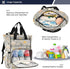 Bolaz Backpack Diaper Bag Tote Multifunction Baby Nappy Changing Bags Mushrooms Large with Stroller Straps Travel