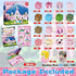 DOFASNCN 3+Creative 100PCS Pink Magnetic Building Blocks Magnetic Building Tiles Toys for Boys Girls Age Plastic Magnet