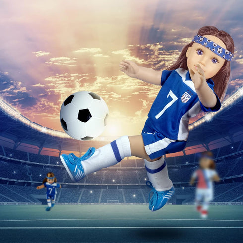18 inch Doll Clothes Accessories - Compatible with 18 Inch Girl Dolls (Sports)