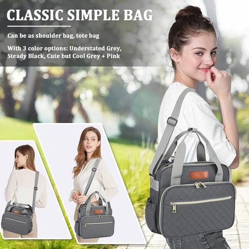 Small Diaper Bag Tote for Girls Baby Nappy Bag - Travel&Outdoor Stroller Organizer Cute Diaper Maternity Bag for Mom