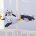 Navy Plush Airplane Musical Mobile - Soar High with Little Love