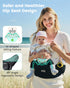 (0-50 lbs), Grownsy Ultra-Comfy Baby Carrier with Hip Seat, Enhanced Safety, Hands-Free Support for Newborn to Toddler