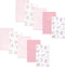Hudson Baby Unisex Cotton Flannel Burp Cloths - Pastel Butterfly, One Size