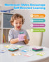 510 Airbition Bilingual Pink Spanish and English Talking Flash Cards, Pocket Speech Therapy Tools with Words